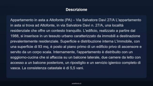 Immobile in asta di 93 m² in vendita a Altofonte - Foto 3