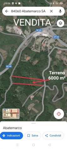 Vendo terreno agricolo edificabile di 6000 metri quadrati