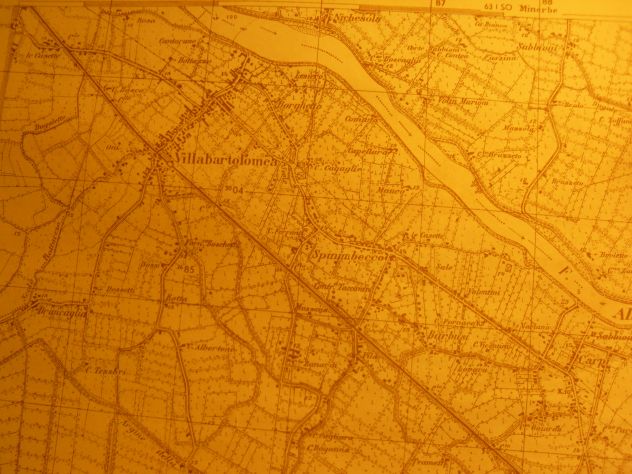 CARTINA GEOGRAFICA DELLA ZONA DI CASTAGNARO -VR- E DINTORNI DEL 1889/1935 - - Foto 5