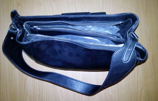 Borsa Sysley Restless Nomade nera in ecopelle nuova con cartellino - Foto 3