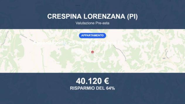 Immobile in asta di 61 m², box auto in vendita a Crespina e Lorenzana