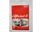 ALFA ROMEO ALFASUD TI   ANNO 1973  USO E MANUTENZIONE   ORIGINALE