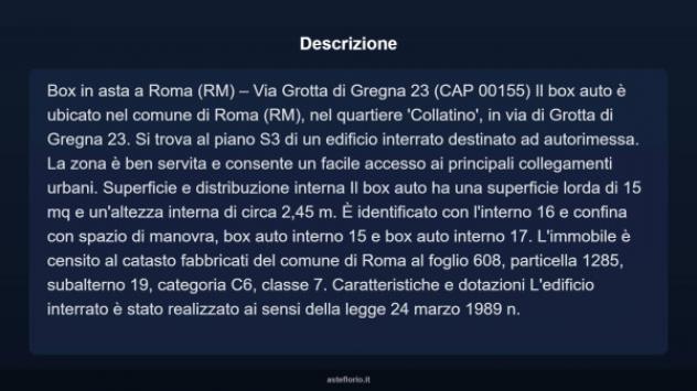 Immobile in asta di 15 m² in vendita a Roma - Foto 3