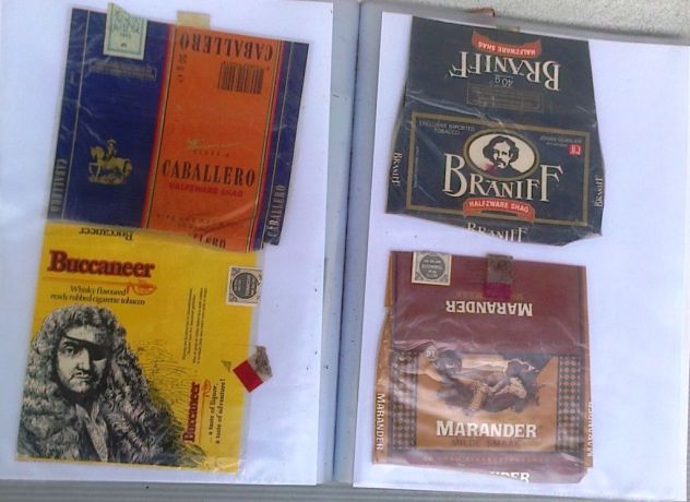 Buste vuote tabacco rare da collezione n°80 vari brand