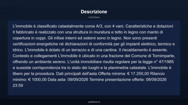 Immobile in asta di 48 m² in vendita a Tornimparte - Foto 5