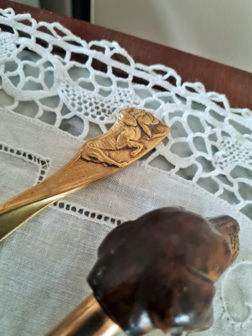 Piccola collezione n° 3 tagliacarte con effige di cane - Foto 2