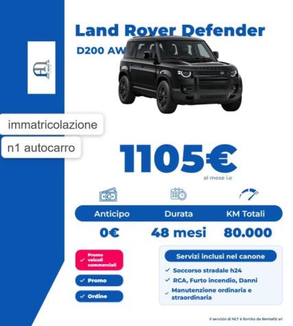 LAND ROVER Defender 110 3.0D I6 200 CV AWD Auto S rif. 24238980