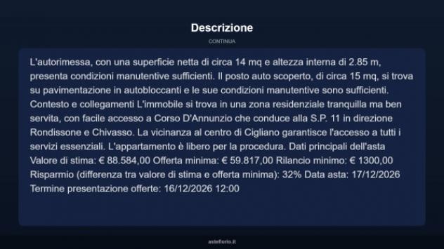 Immobile in asta di 146 m², box auto in vendita a Cigliano - Foto 13