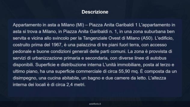 Immobile in asta di 55 m² in vendita a Milano - Foto 17