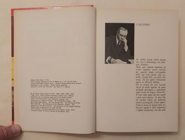 Le Indagini di Sherlock Holmes di Arthur Conan Doyle Ed.Mondadori, 1979 perfetto - Foto 6