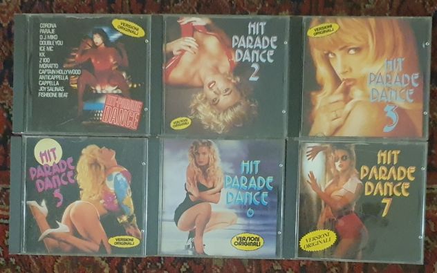 Lotto di 6 CD Hit Parade Dance Bolognesi & Provenzano anni '90