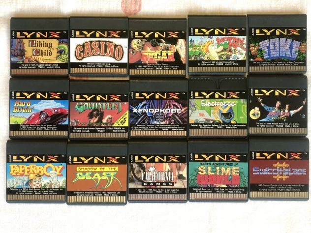 LYNX console anni 80 con 15 giochi &amp; custodia - Foto 4