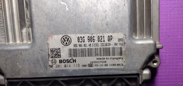 centralina motore Skoda 03G906021QP Bosch 0281014113 - Foto 6