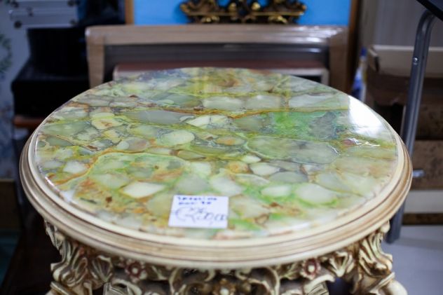Tavolino da Salotto Barocco con Piano Decorativo – 24417 - Foto 2