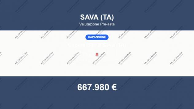 Immobile in asta di 1093 m² in vendita a Sava
