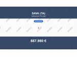 Immobile in asta di 1093 m² in vendita a Sava