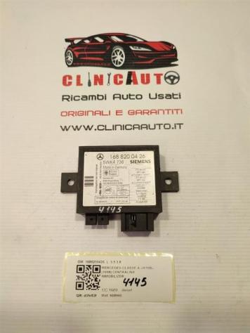 CENTRALINA IMMOBILIZER MERCEDES Classe A W168 1° Serie 1688200426 668940 diesel 1689 (9701)