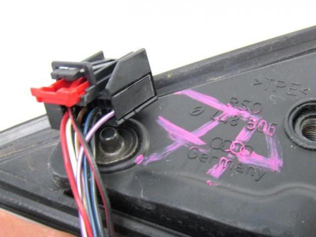 4F1858532K01C SPECCHIETTO RETROVISORE ESTERNO LATO DESTRO PASSEGGERO AUDI A6 SW 3.0 D 4X4 165KW AUT 5P (2006) RICAMBIO USATO 7 PIN - Foto 3