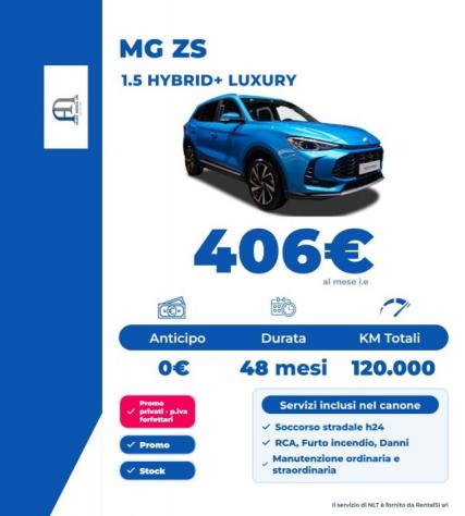 MG ZS 1.5 hybrid+ Luxury auto rif. 24203025
