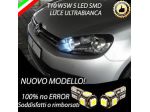 Coppia luci di posizione a 5 led vw golf 6 t10 w5w canbus nuovo