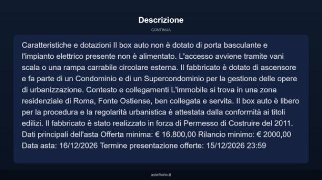 Immobile in asta di 28 m² in vendita a Roma - Foto 5
