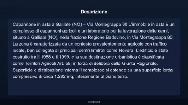 Immobile in asta di 1282 m² in vendita a Galliate - Foto 3