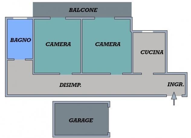 Trilocale in affitto a Bologna, Saragozza
