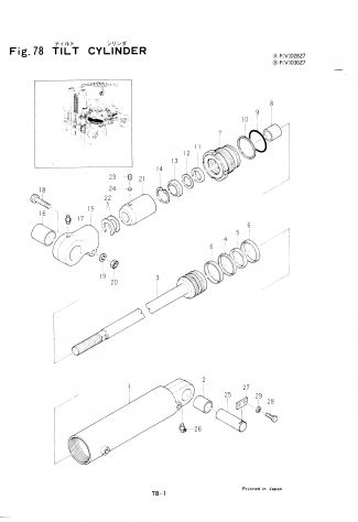 TCM FD30Z7 - Kit Guarnizioni Brandeggio codice 24458-59811 ( 24458-59812 ) - Foto 5