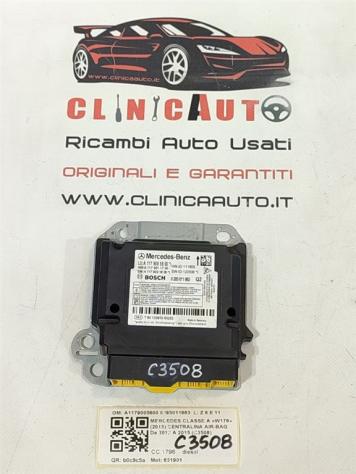 CENTRALINA AIRBAG MERCEDES Classe A Serie (W176) A1179005800 0285011863 651901 (1218)