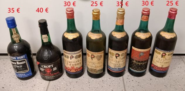 Lotto 7 Bottiglie Rare da Collezione - Vini Georgiani URSS e Porto
