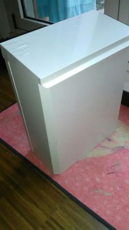 Contenitore bianco in metallo laccato con coperchio - Foto 3