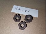 Dado a castello intagliato corona 8X1 ruota frizione M8 P1