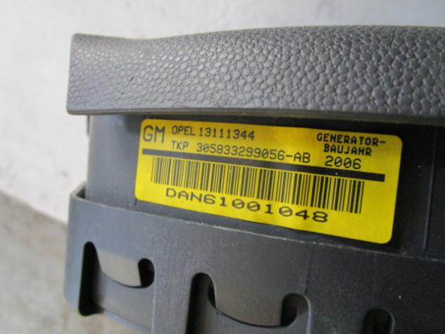 13188855 KIT AIRBAG COMPLETO OPEL ASTRA H SW 1.7 D 74KW 5M 5P (2006) RICAMBIO USATO CON CENTRALINA AIRBAG, AIRBAG GUIDATORE, AIRBAG PASSEGGERO, PRETEN - Foto 3