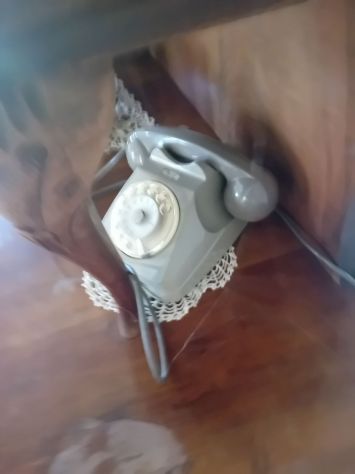 Vecchio telefono a rotella