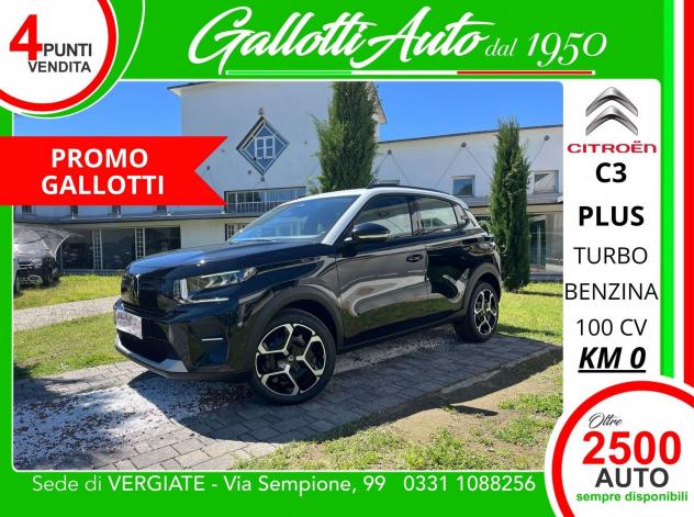 Citroën C3 Turbo 100 cv Manuale PLUS - PRM GALLOTTI