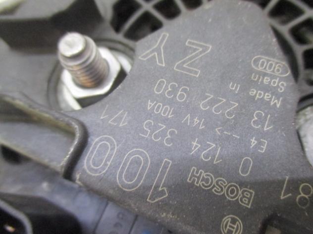 0124325171 ALTERNATORE OPEL CORSA D 1.2 B 59KW 5M 3P (2008) RICAMBIO USATO 13222930 - Foto 2