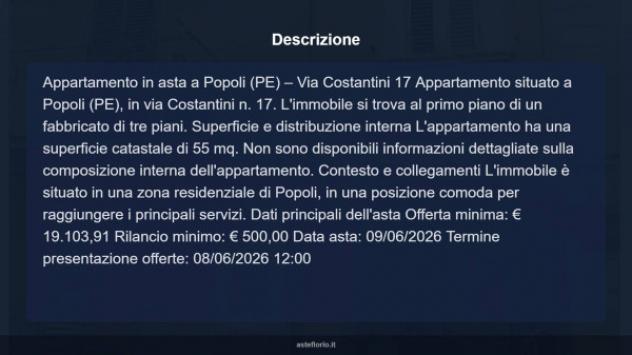 Immobile in asta di 55 m² in vendita a Popoli - Foto 8