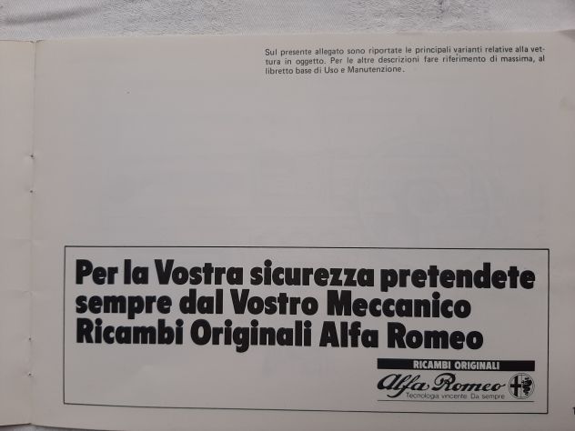 ALFA ROMEO ALFETTA QUADRIFOGLIO ANNO 1982 ORIGINALE - Foto 2