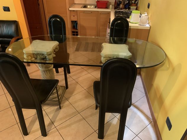 TAVOLO CON PIANO IN CRISTALLO - Foto 3