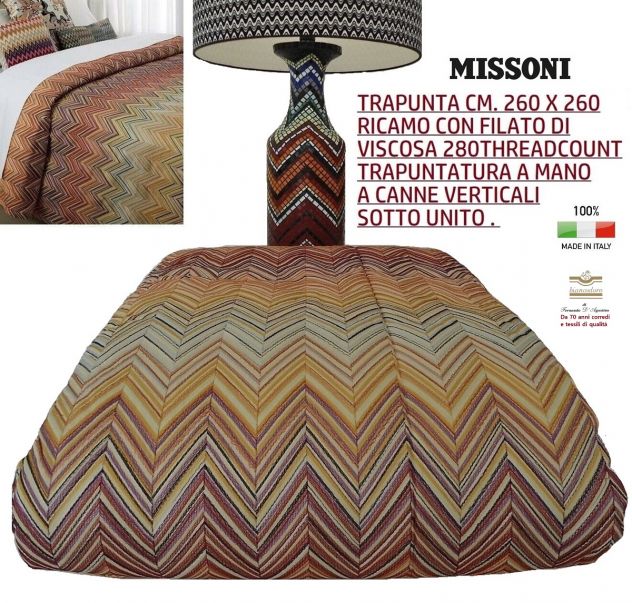 MISSONI  , TAPPETI  TESSUTI  BIANCHERIE . - Foto 7