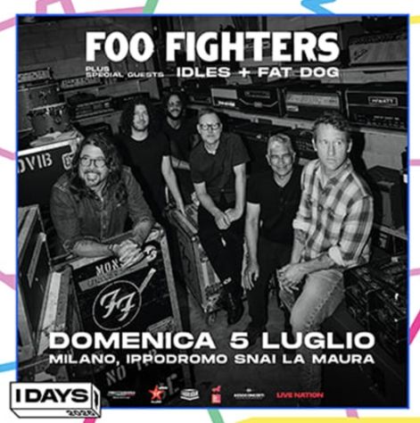 Biglietti per Foo Fighters domenica, 05/07/2026 | 15:30 MILANO | Ippodromo SNAI