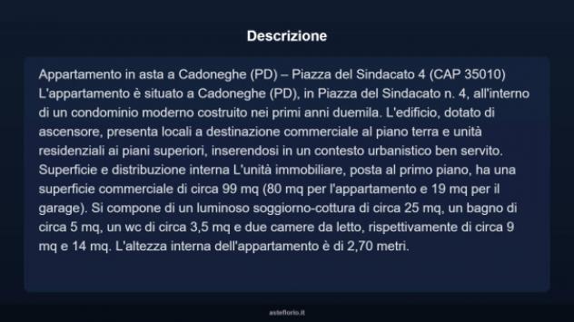 Immobile in asta di 60 m², box auto in vendita a Cadoneghe - Foto 5