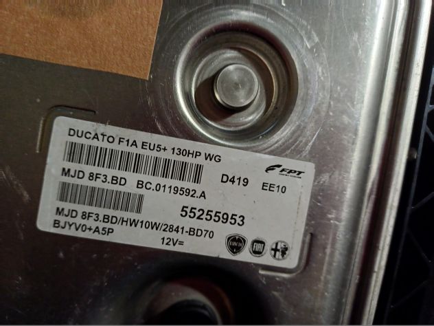 CENTRALINA MOTORE FIAT DUCATO 2.3 130 HP MAGNETI MARELLI MJD 8F3.BD, MJD8F3BD, 5 - Foto 6