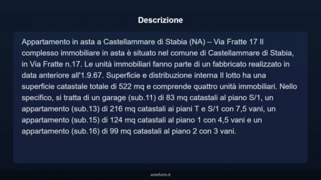 Immobile in asta di 522 m² in vendita a Castellammare di Stabia - Foto 3