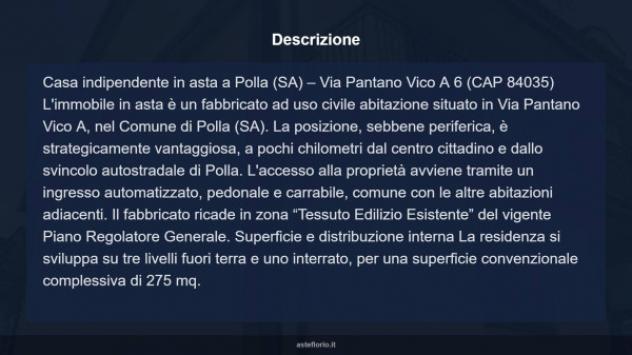 Immobile in asta di 275 m² con più di 5 locali e box auto in vendita a Polla - Foto 6