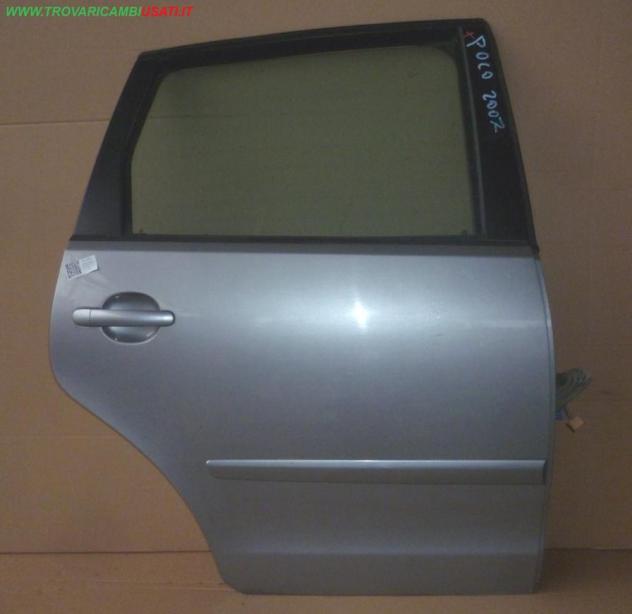 PORTA POST.D. GRIGIO MEDIO C/ALZ. MAN. E SERR.  Carrozzeria  Lamierati esterni  Porte  Porta post. dx. VOLKSWAGEN - POLO - 01-05-2005 - 01-08-2009