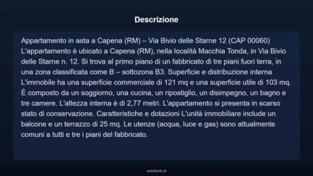 Immobile in asta di 121 m² con più di 5 locali in vendita a Capena - Foto 3