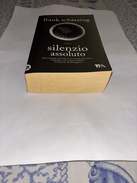 LIBRO ROMANZO THRILLER SILENZIO ASSOLUTO DI FRANK SCHÄTZING 1’ STAMPA ORIGINALE - Foto 4
