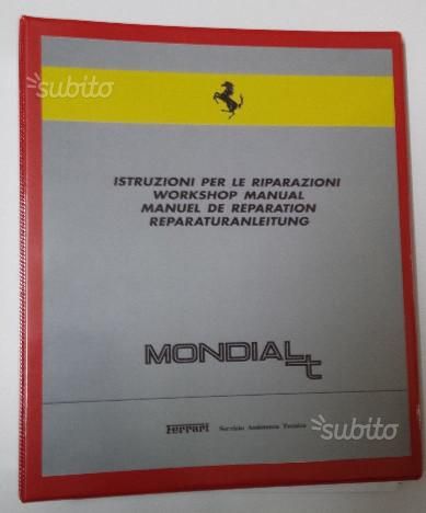 Ferrari mondial t manuale officina riparazione