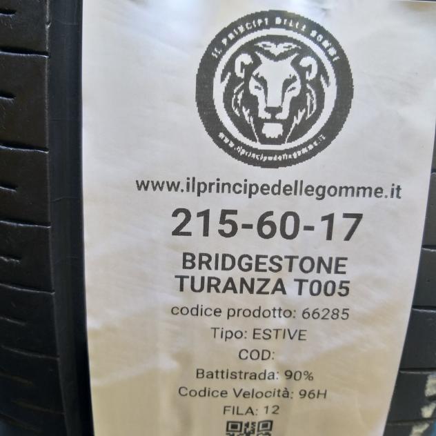 4 GOMME 215 60 17 BRIDGESTONE A66285 - Foto 2